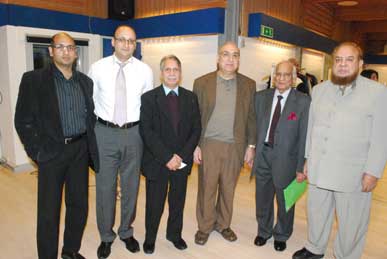 Right to left: A.D. Butt, Ghulam Sabir, Mustansir Mir, Barkat Ali, Hadi Khan & Imran Pervaiz